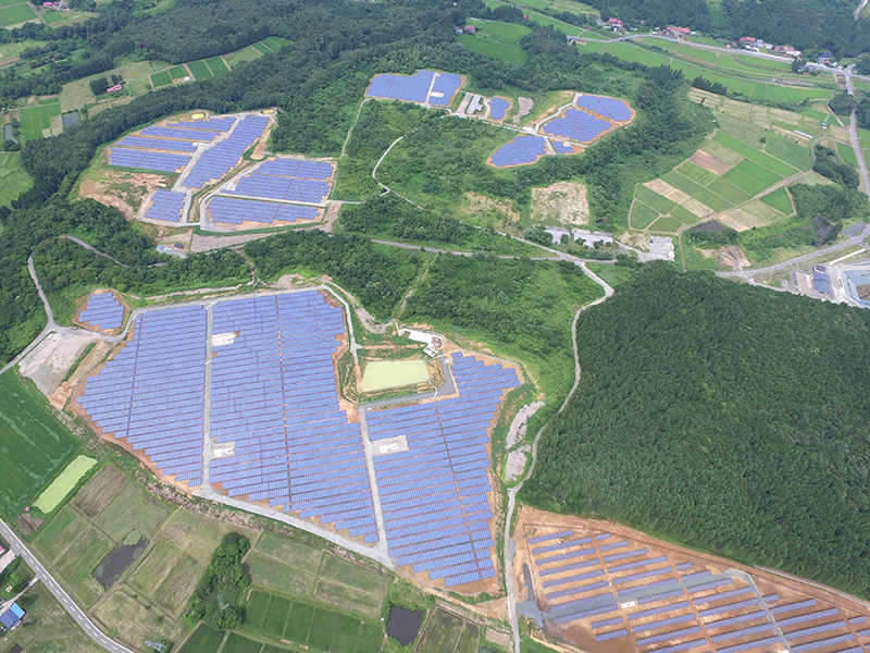 奥州万年の森メガソーラー太陽光発電所