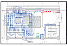 ＊点群データをもとに現況図のCAD化